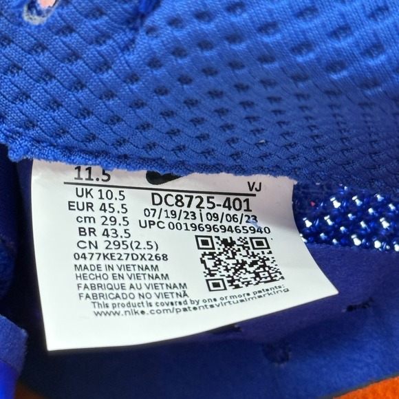 Nike Multi Distance Royal Blue Track & Field Running Shoes Spikes DC8725-401 NEW - Picture 5 of 14